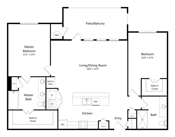 B5 - Zilker 1415 floor plan